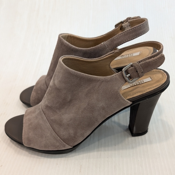 GEOX Respira women's peep toe sling-back heeled booties sandals - Picture 4 of 14